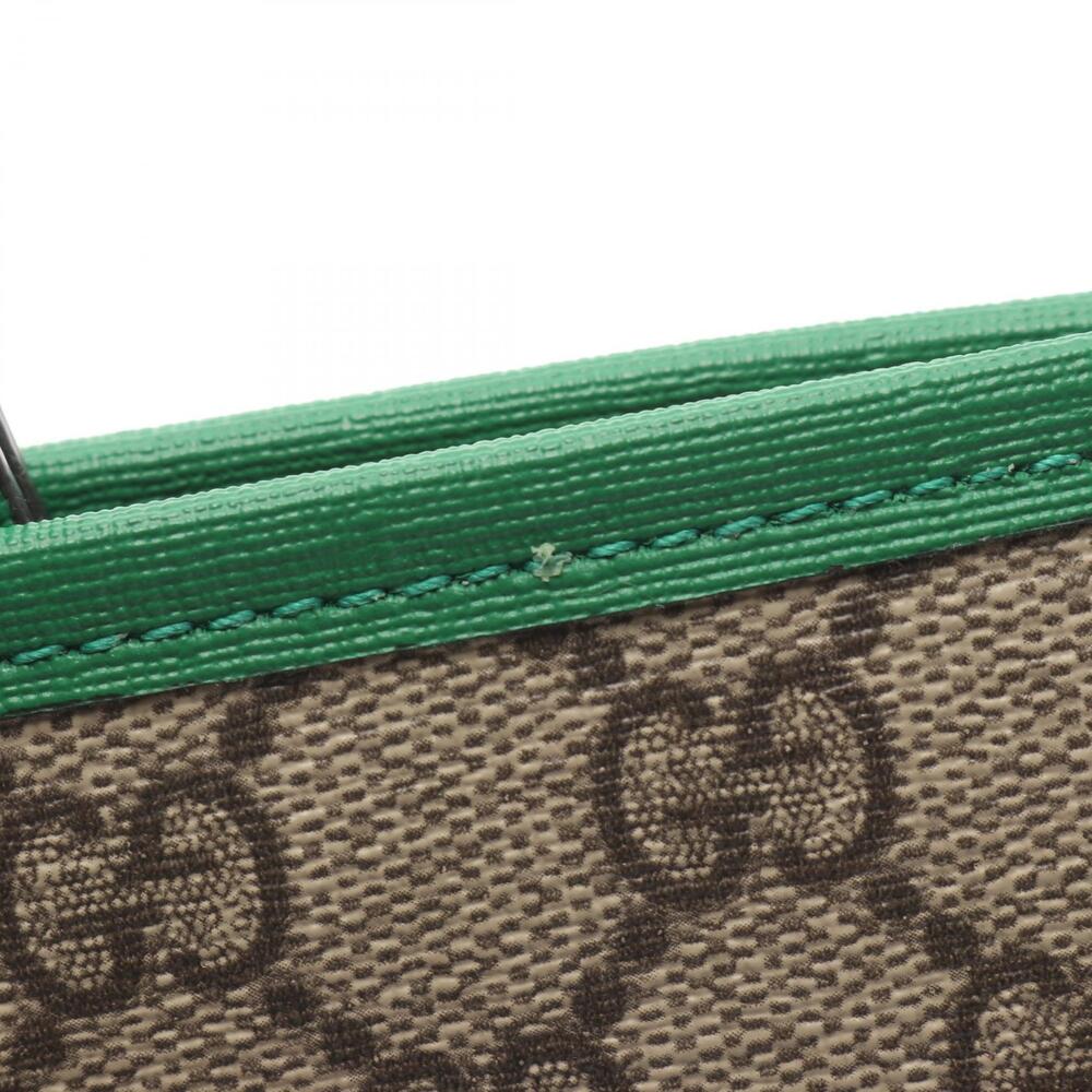 Gucci Canvas Beige GG Leather Multicolor Green Supreme Handbag - Picture 6 of 6